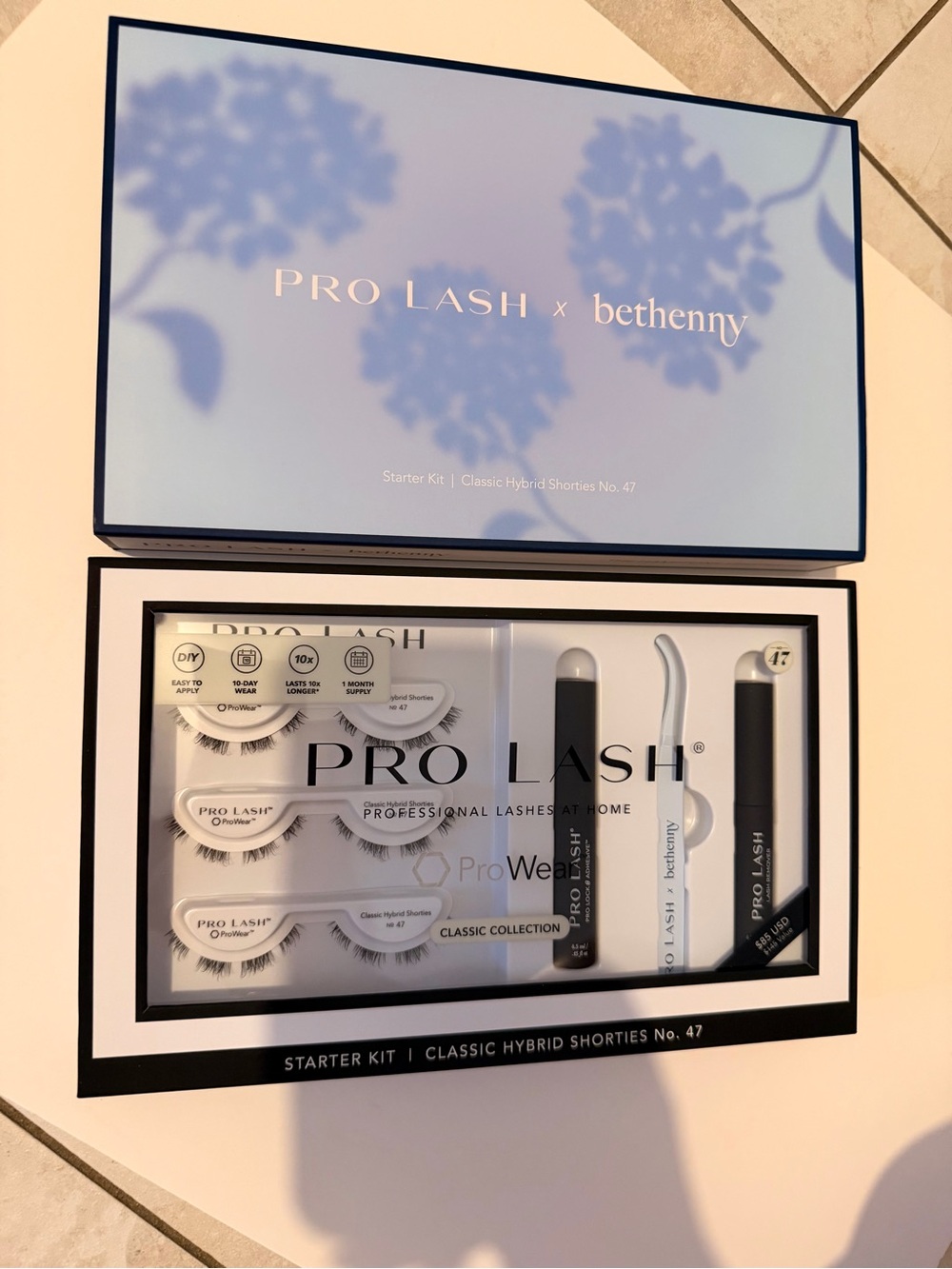 Pro Lash x Bethenny Starter Kit Professional Lashes Classic Hybrid Shorties No47